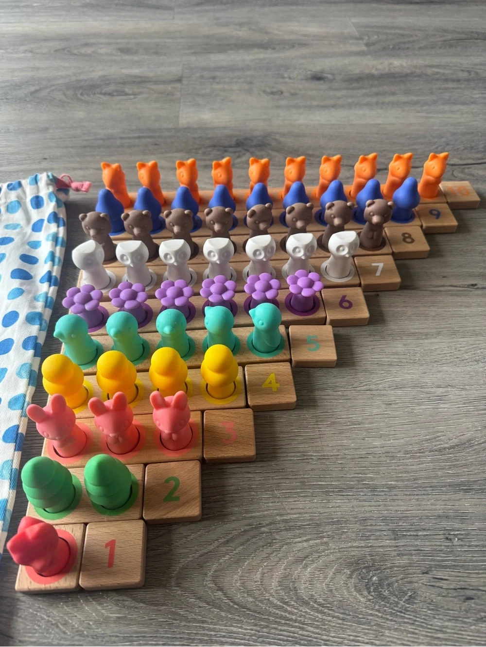 Lovevery Montessori Math Bars, Number Tiles, and Number Sense Nature Counters